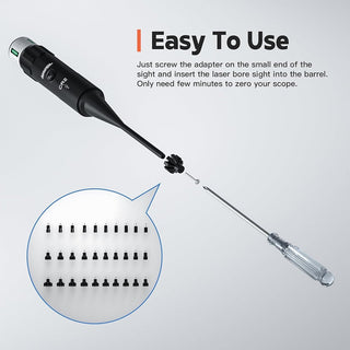 Sakerplus® Laser Bore Sighter Kit for All Calibers