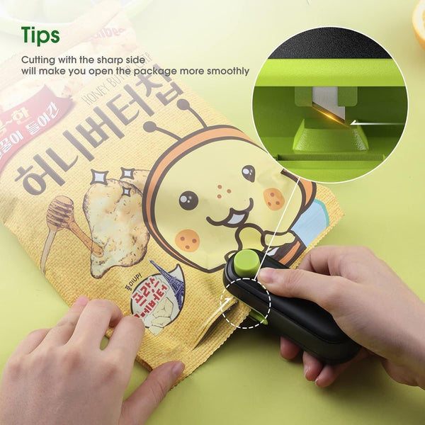 Sakerplus® Rechargeable Handheld 2 in 1 Heat Sealer