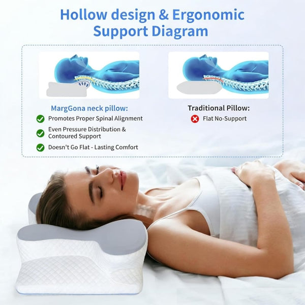 Sakerplus® Cervical Neck Pain Memory Foam Pillow