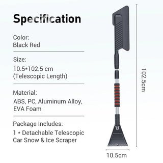 Sakerplus® Extendable Car Snow And Ice Scraper
