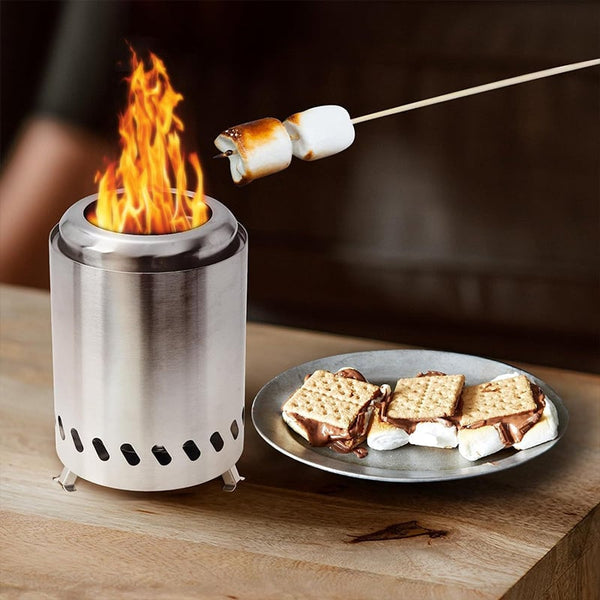 Sakerplus® Portable Smokeless Tabletop Firepit