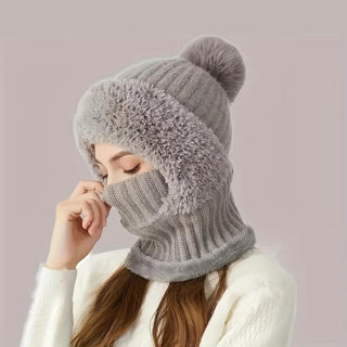 Sakerplus® Full Face Knit Hood Hat