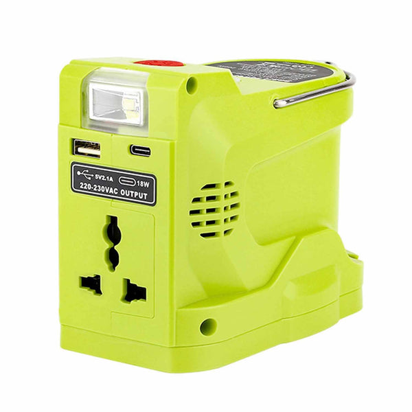 Sakerplus® 200W Power Inverter for Dewalt/Makita/Milwaukee/Ryobi 18-20V to 220V Adapter