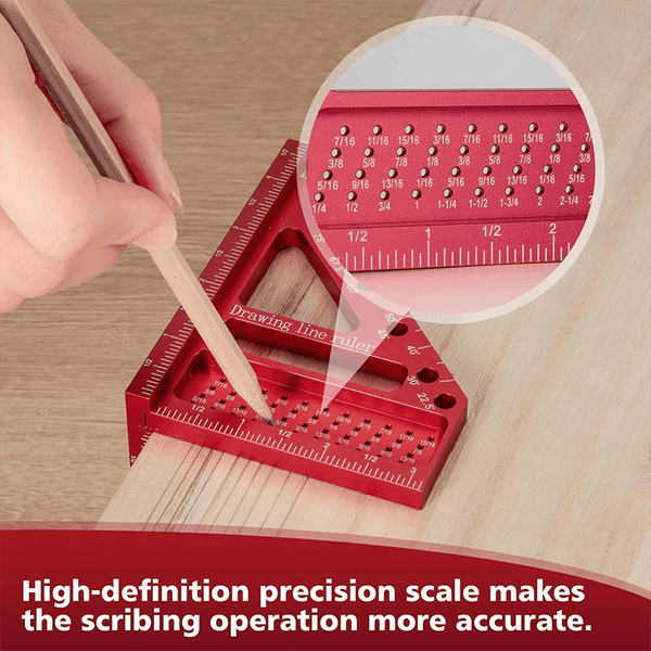 Sakerplus® Woodworking Scriber Marking Line Ruler