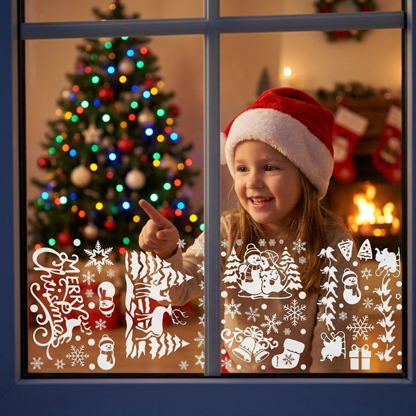 Sakerplus® Christmas Village Window Cling