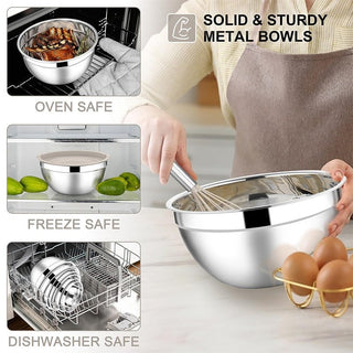 Sakerplus® Stainless Steel Mixing Bowls Set