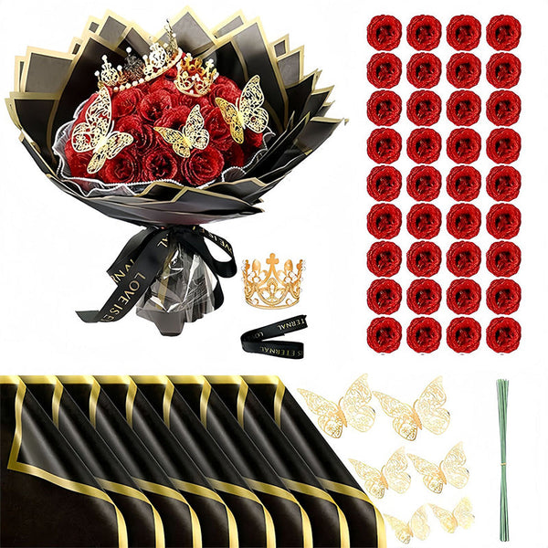 Sakerplus® Glitter Rose Bouquet Gift Set