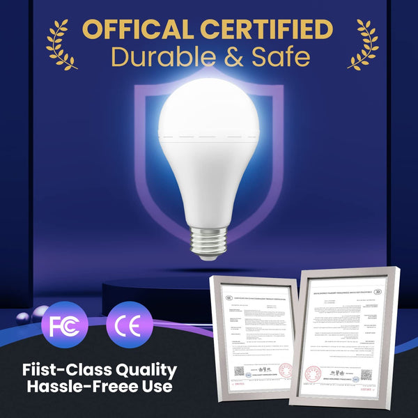 Sakerplus® Emergency Rechargeable LED Light Bulbs