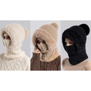 Sakerplus® Full Face Knit Hood Hat