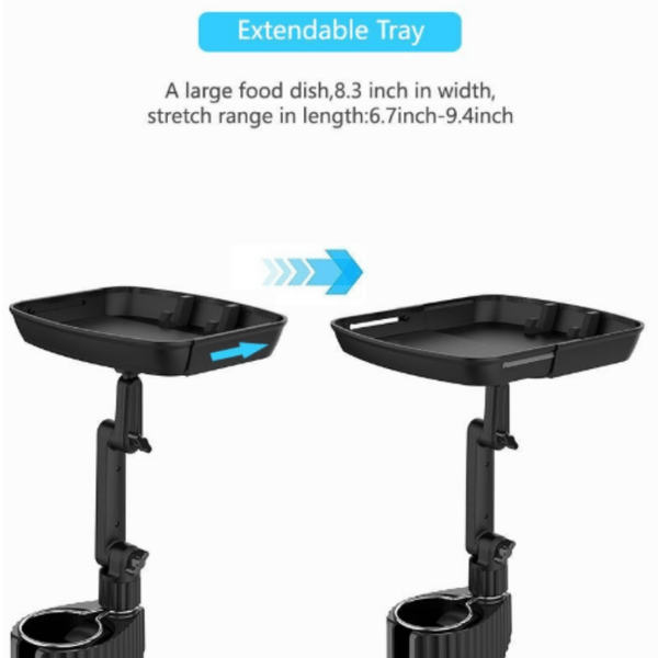 Sakerplus® Universal 360° Swivel Car Cup Holder Tray