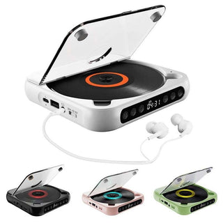 Sakerplus Portable Bluetooth-compatible CD Player