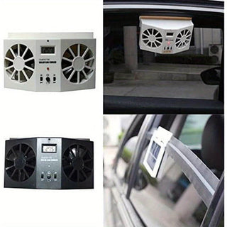 Sakerplus Car Solar Powered Window Exhaust Fan