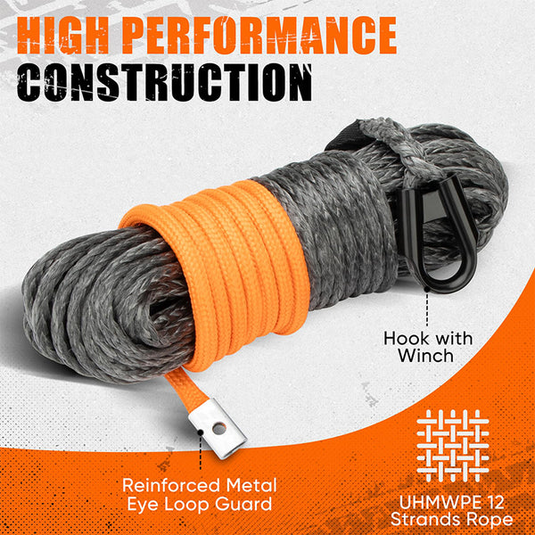 Sakerplus® Heavy Duty Synthetic Winch Rope