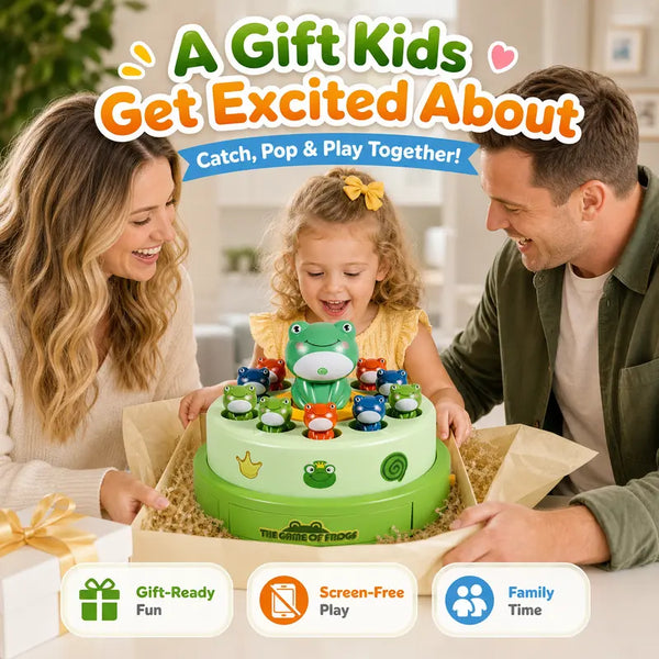 Sakerplus® Kids Frog Bounce And Catch Game