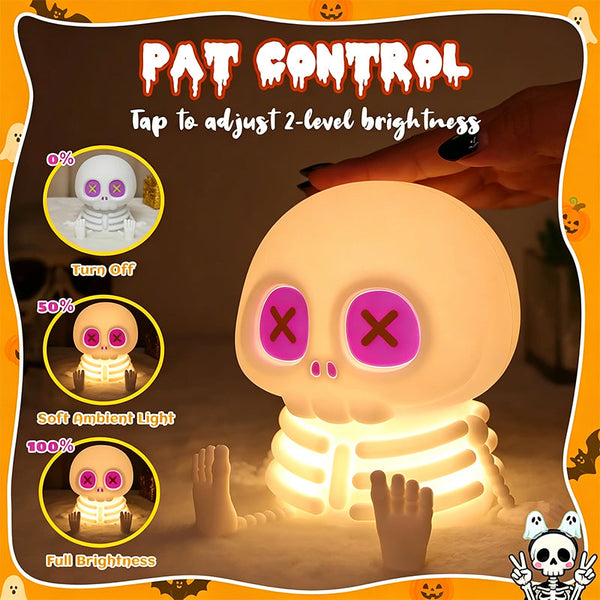 Sakerplus® Cute RGB Halloween Skeleton Night Light