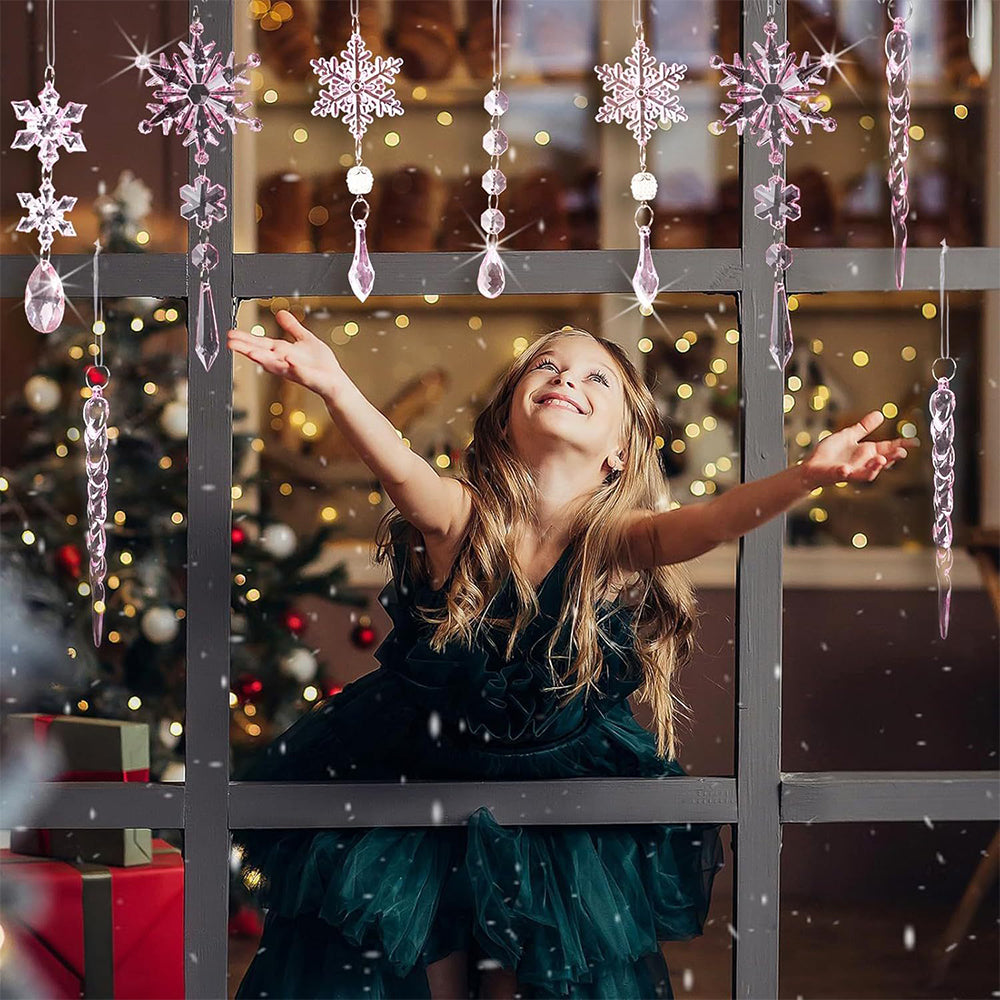 Sakerplus® Acrylic Crystal Christmas Ornaments