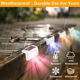 Saker Solar Deck Lights Outdoor 4 Pack