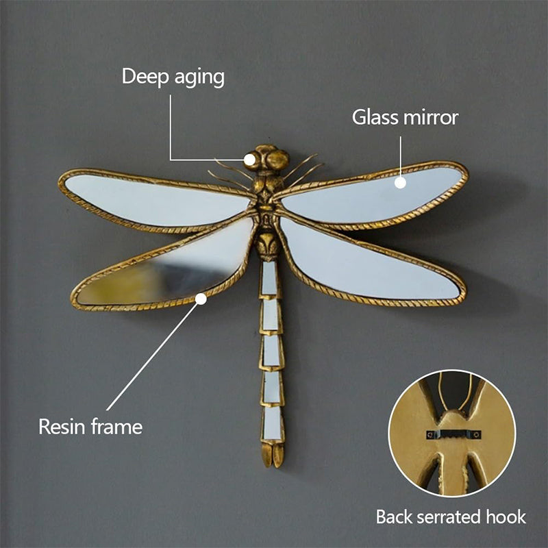 Sakerplus® Dragonfly Mirror Butterfly Decor Wall Decor