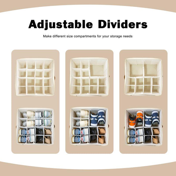 Sakerplus® Fabric Shoe Storage Organizer Bin Box