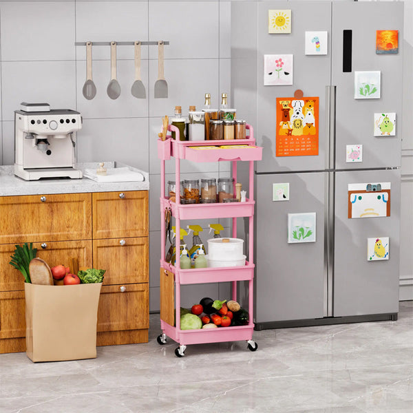 Sakerplus® Rolling Utility Storage Cart With Drawer