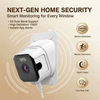 Sakerplus® 2K Dual Band Window Security Camera