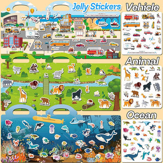 Sakerplus® Reusable Sticker Books For Toddlers