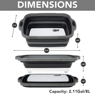 Sakerplus® Collapsible BBQ Prep Tub Set
