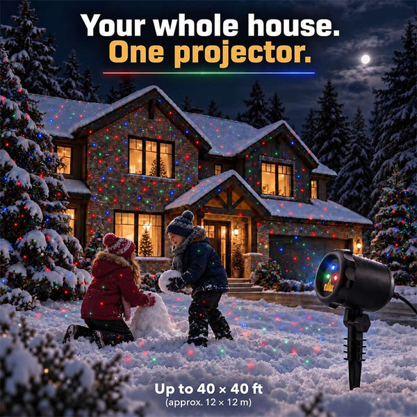 Sakerplus® Three Color Outdoor Christmas Laser Lights
