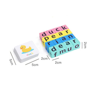Sank Wooden CVC Word Spelling Games