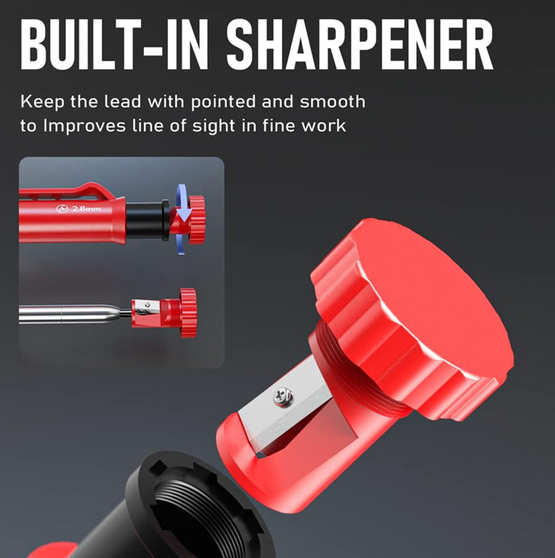 Sakerplus Carpenter Pencil Set With Sharpener