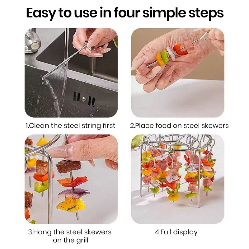 Sakerplus Stainless Steel Vertical Skewer Rack