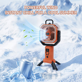 Sakerplus® Camping Fan Portable Adjustable Height Stand