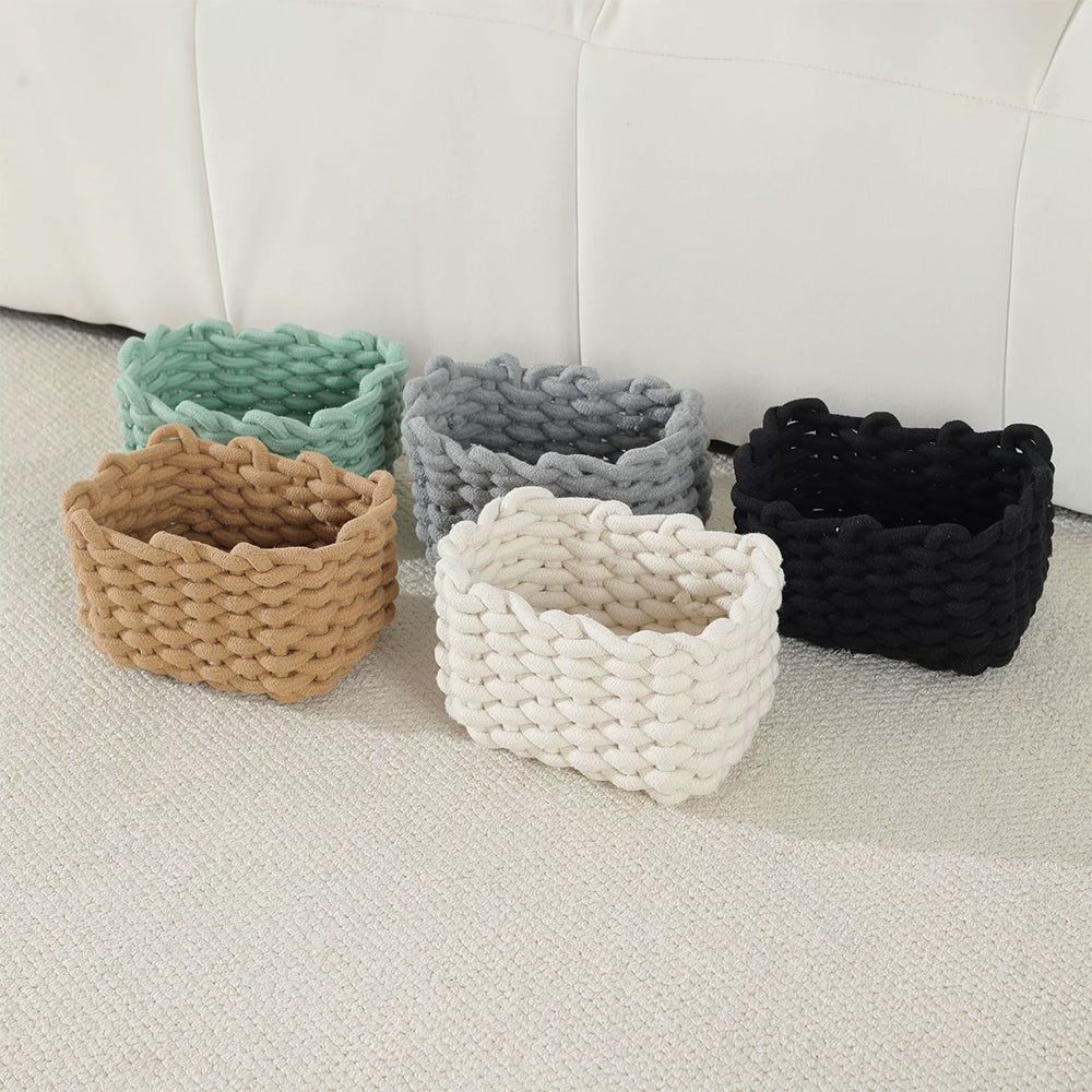 Sakerplus® Macrame Woven Storage Basket Set