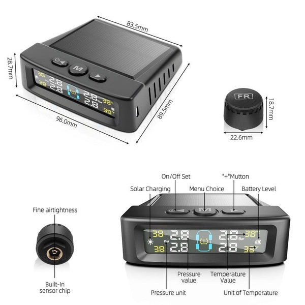 Sakerplus® Solar Trailer Tire Pressure Monitoring System