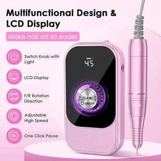 Sakerplus High-Speed Cordless Nail Drill Kit