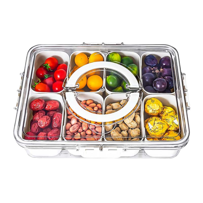 SAKER® Divided Serving Tray with Lid and Handle 1