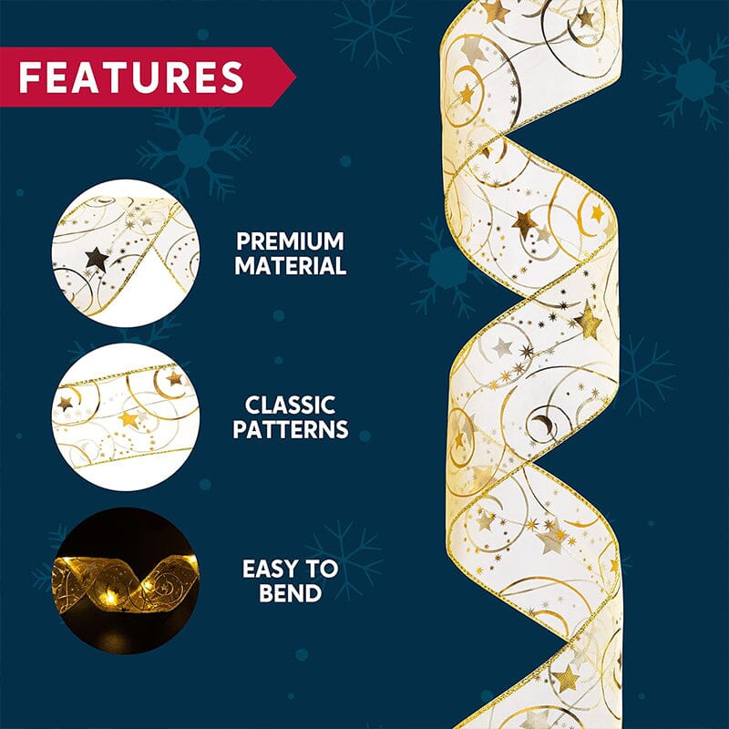 SAKER® Christmas Ribbon Lights