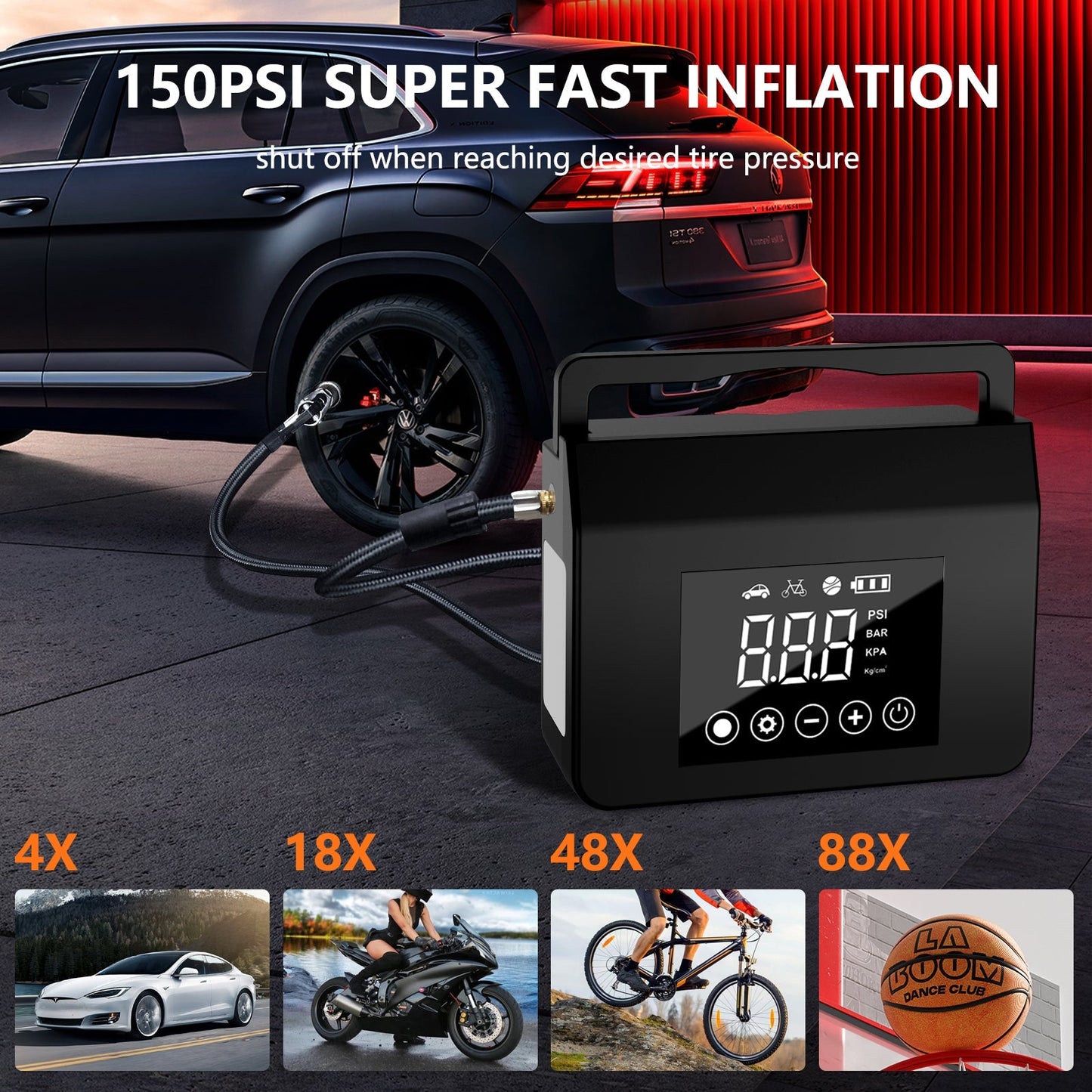 Sakerplus Powerful Car Jump Starter & Inflator