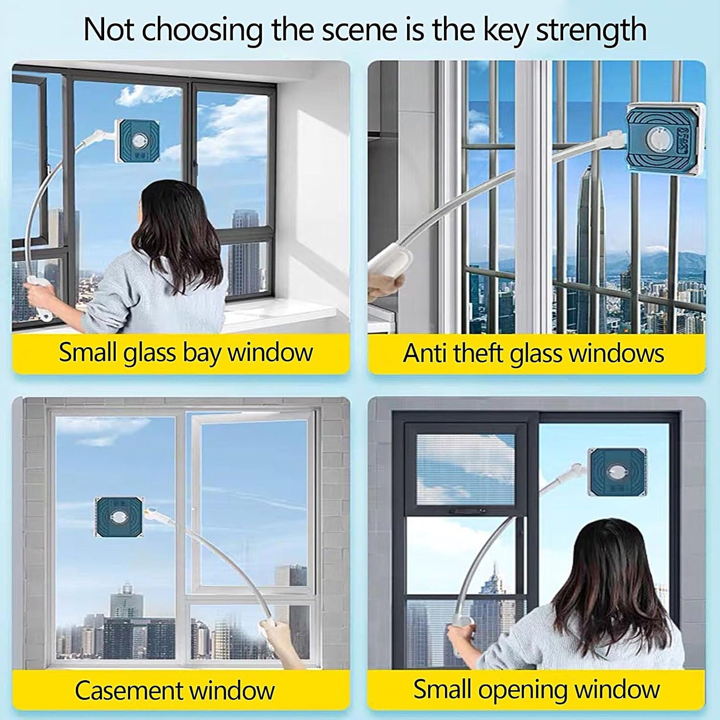 SAKER 2 In 1 Scratching Windowcleaning Kit