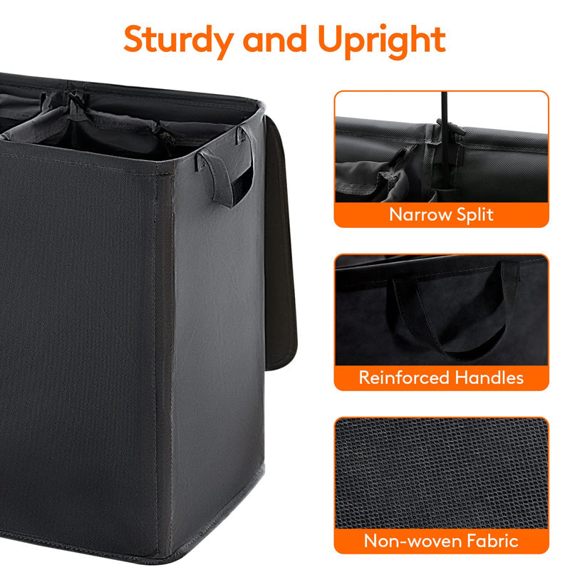 Sakerplus Double Laundry Hamper with Lid