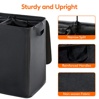 Sakerplus Double Laundry Hamper with Lid