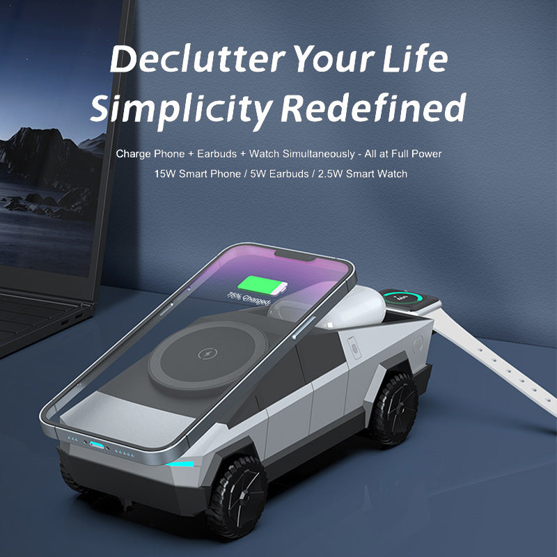 Sakerplus 3 in 1 Charging Station Cybertruck