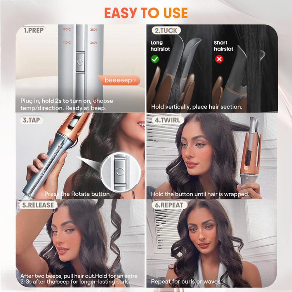 Sakerplus Automatic Rotating Hair Curling Iron
