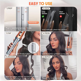 Sakerplus Automatic Rotating Hair Curling Iron