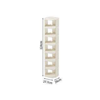 Sakerplus® Vertical Plastic Shoe Rack Organizer