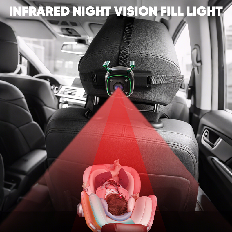 Sakerplus Baby Car Monitor with Dual Cameras