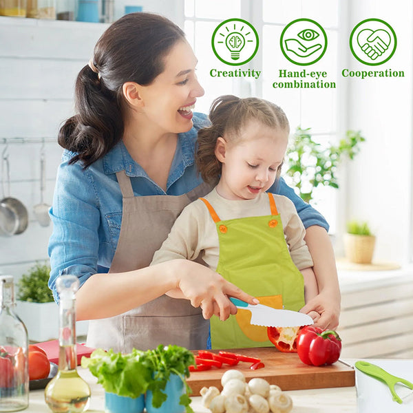 Sakerplus® Kids Safe Montessori Kitchen Tool Set