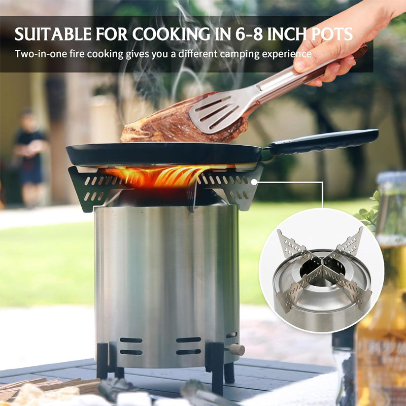 Sakerplus Tabletop Stainless Steel Fire Pit