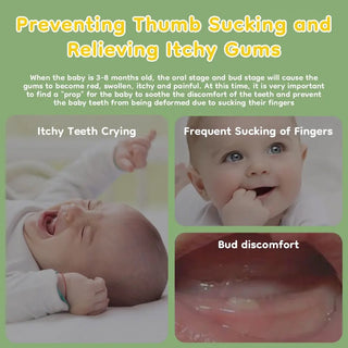 Sakerplus® Teething Mittens for Safe Baby Exploration
