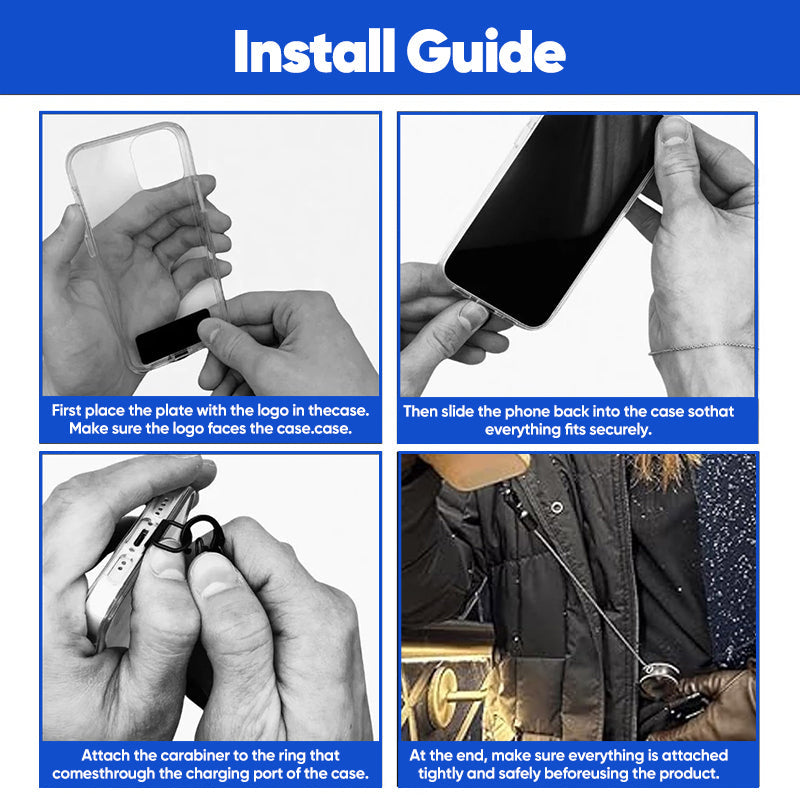 Sakerplus® Anti Theft Phone Chain Strap